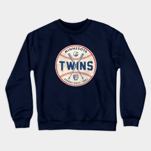 Throwback Minnesota Twins 1 by Buck Tee Crewneck Sweatshirt